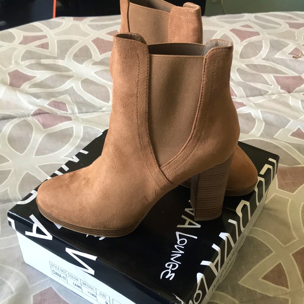 Natural Brown Booties